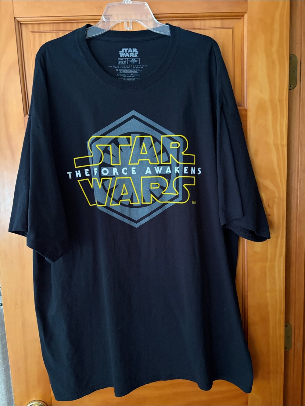 Star Wars Men's 3XLT Black T-Shirt The Force Awakens Short Sleeve